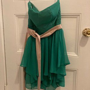 Ark & Co Strapless Green Dress